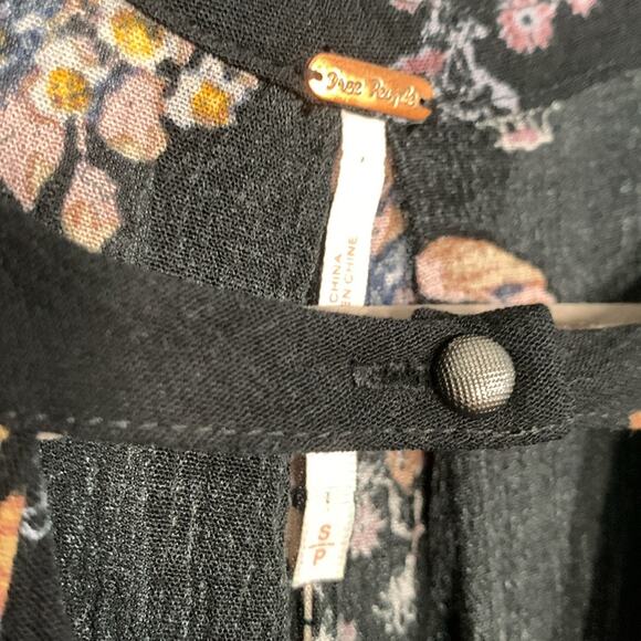 Free People Snap Out Of It Sleeveless Tree Swing Top Black Size S - Picture 4 of 7